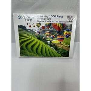 Enchanting Morning Flight Jigsaw Puzzle 1000 pcs 20"x29.5" Hot Air Balloons Rice